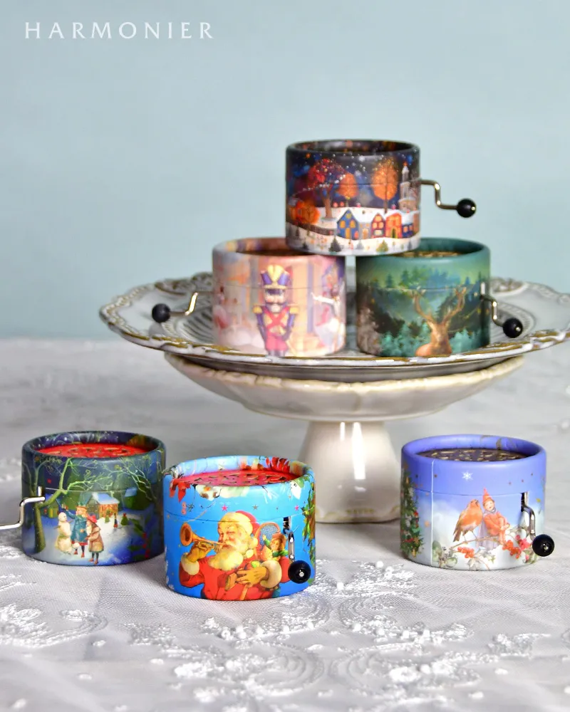 ドイツ製手巻きオルゴール/スノーマン｜クリスマス雑貨の通販