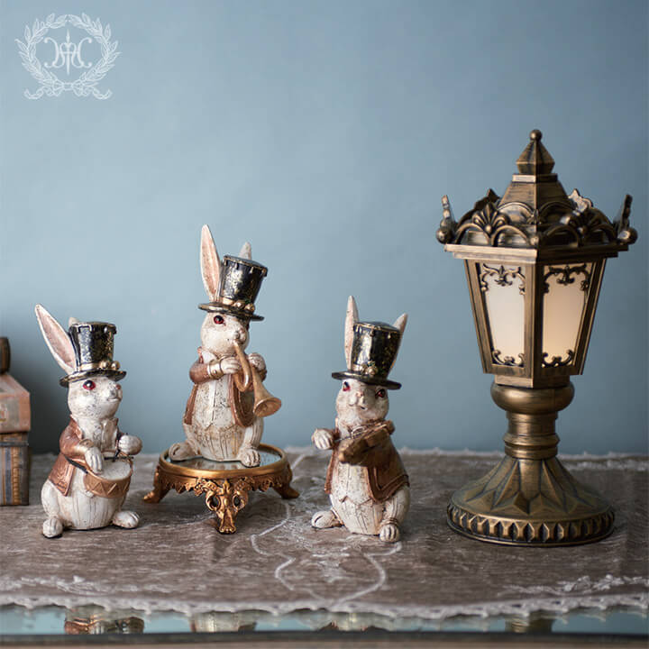 ミニラビットプレイヤーズオブジェ（バイオリン/トランペット/ドラム