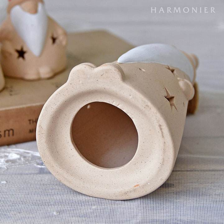 ポッテリーサンタオブジェ/ナチュラル（S/M/L）｜クリスマス雑貨の通販