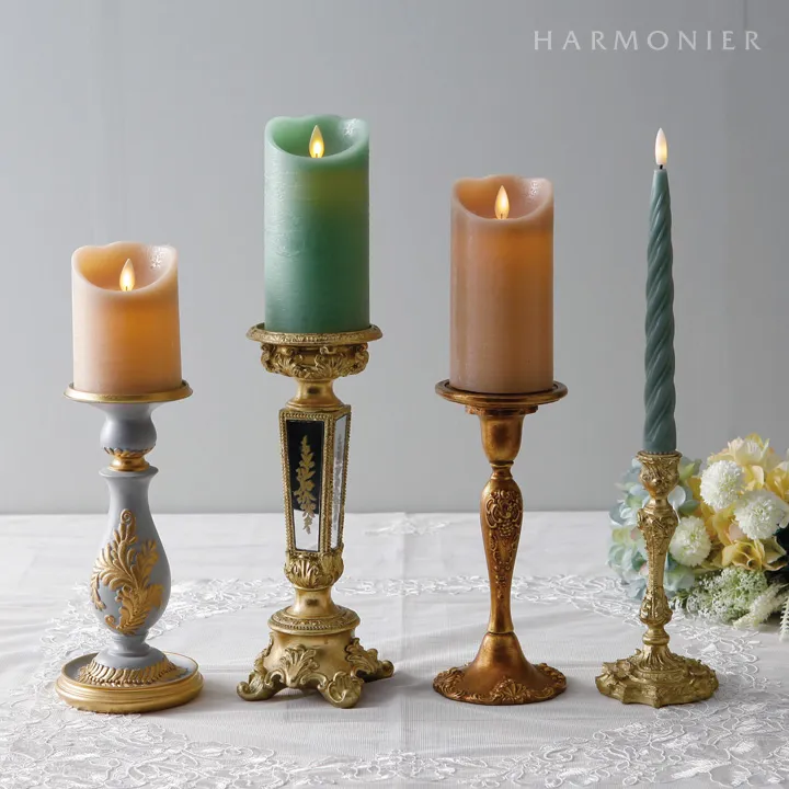 ヴェルサイユゴールドピラーキャンドルホルダー｜クリスマス雑貨の通販