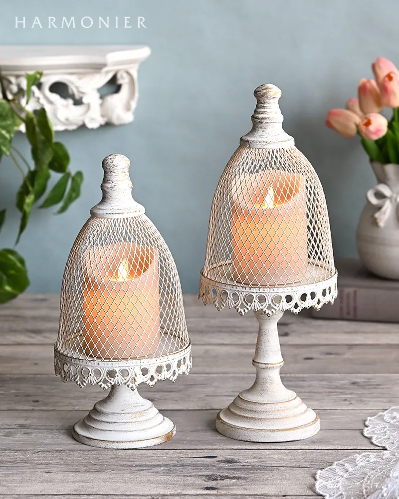 シャビーホワイトメッシュドームスタンド（S/L） | 輸入雑貨の通販