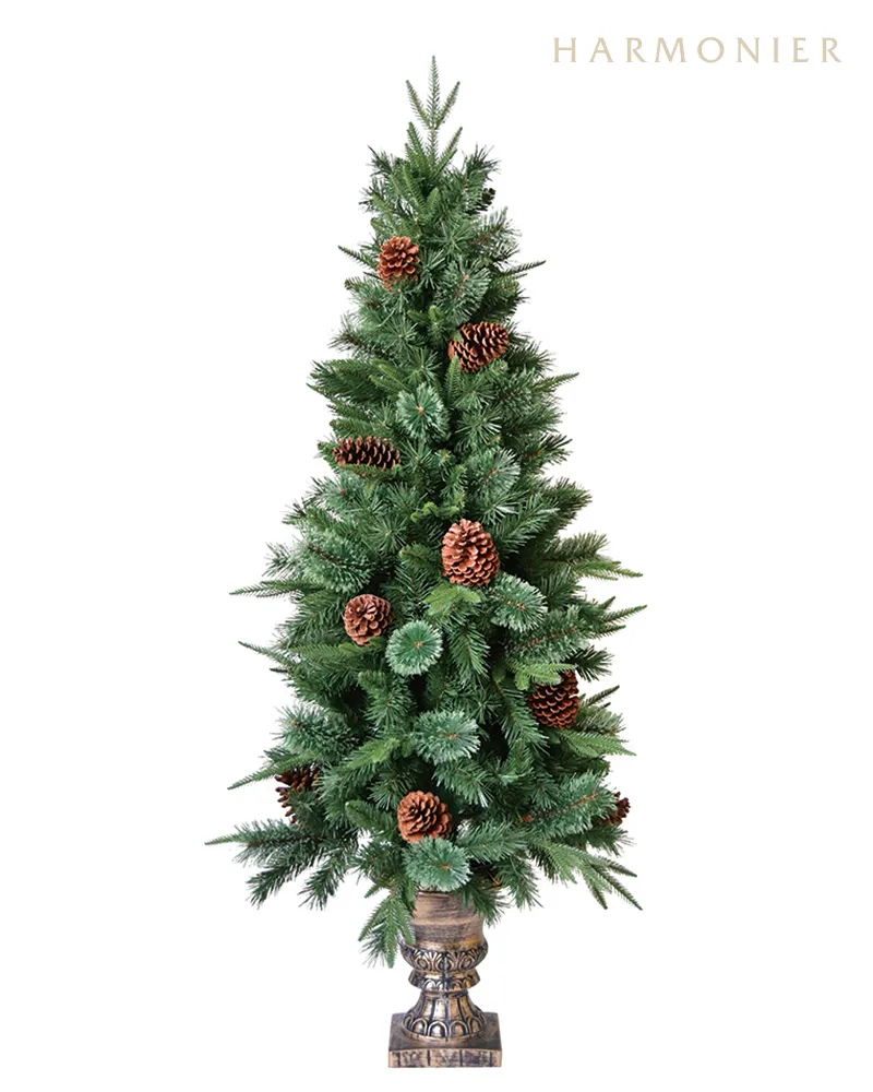 スリムパインポットクリスマスツリー120cm｜クリスマス雑貨の通販