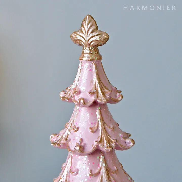 ヴィンテージツリーオブジェ/ピンク30cm｜クリスマス雑貨の通販