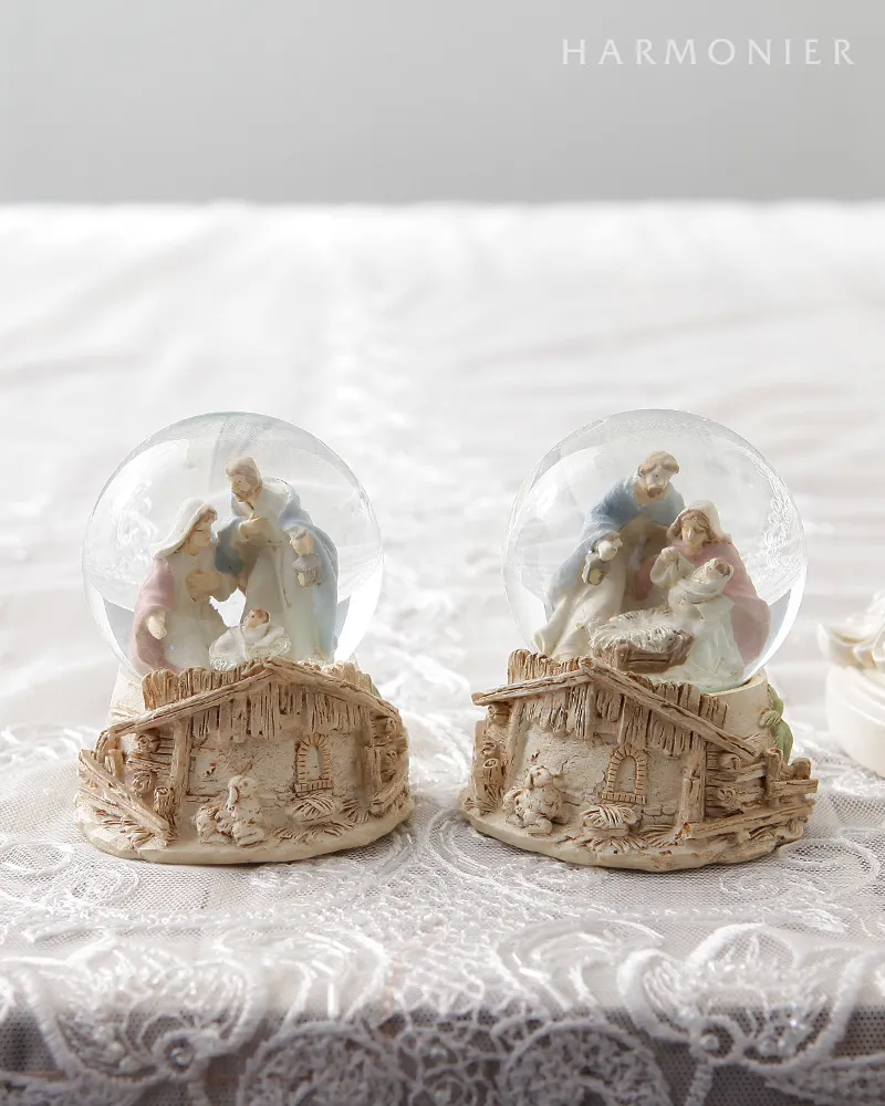 ネイティビティミニスノードーム（ホールド/バスケット）｜クリスマス