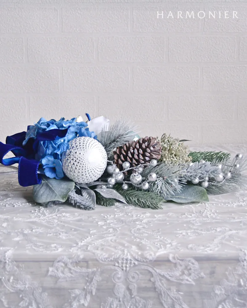 ウインターブルークリスマススワッグ｜クリスマス雑貨の通販