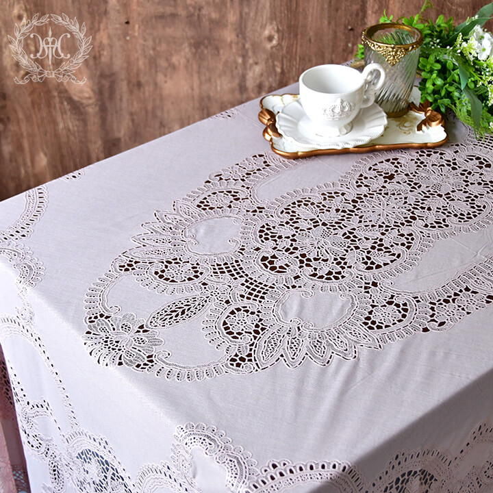 エレガントテーブルクロス150×228cm/ローズピンク｜輸入雑貨の通販