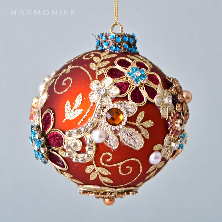 MRジュエルガラスオーナメント/ボール/コパー｜輸入雑貨の通販 | 輸入