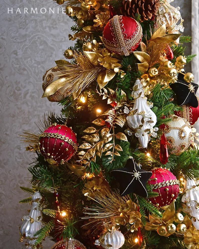 ゴールドボタニックガーランド90cm｜クリスマス雑貨の通販 ハルモニア