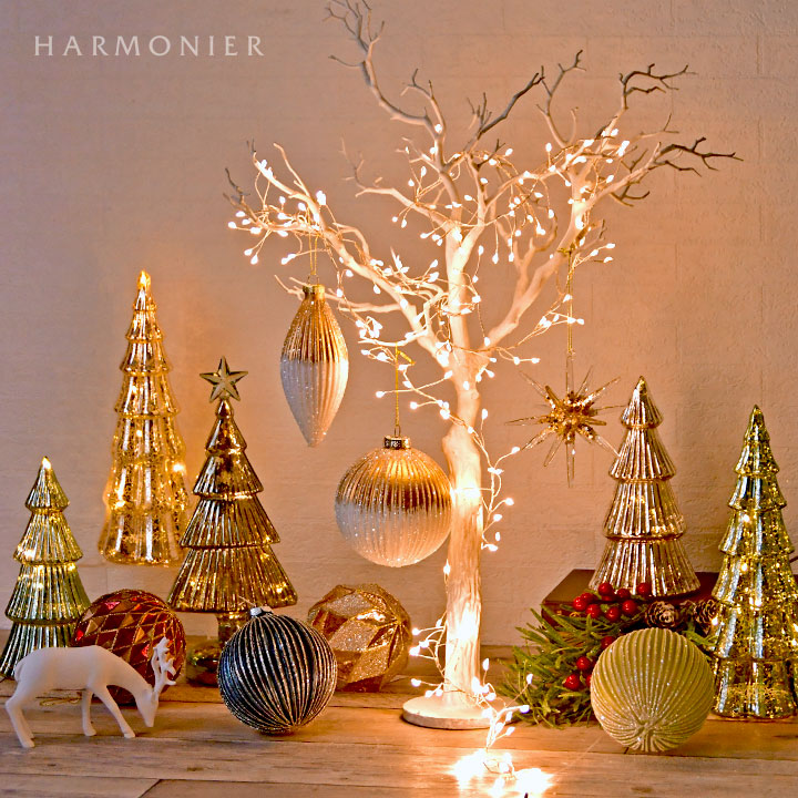 Web Store限定|LEDアンティークシルバーツリーS 20cm｜クリスマス雑貨