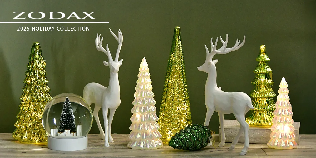 Web Store限定】マットホワイトセラミックツリーオブジェS 22cm (ZODAX