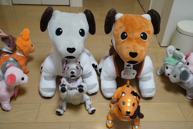 aiboグッズ紹介】タイトーaiboくじ、2倍サイズのaiboのぬいぐるみ