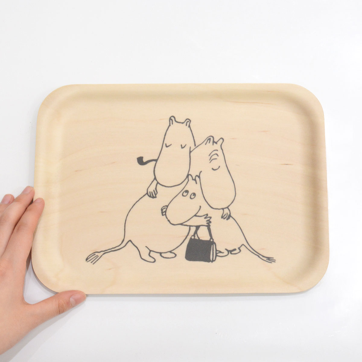 Moomin ムーミン Muurla ムールラ 木製トレイ ( ムーミン80周年