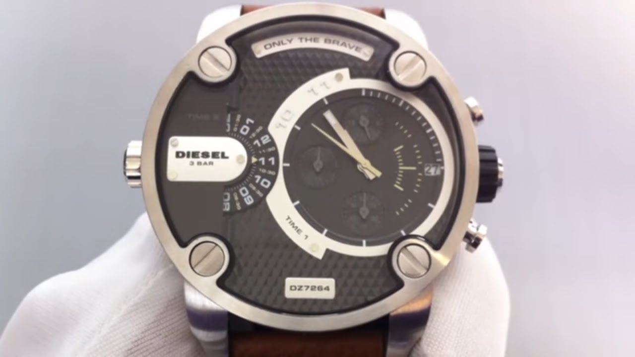 Men's Diesel SBA Oversized Big Chronograph Watch DZ7264 - YouTube