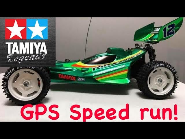 Tamiya Top Force! GPS Speed run with a 4370kv Brushless Motor and