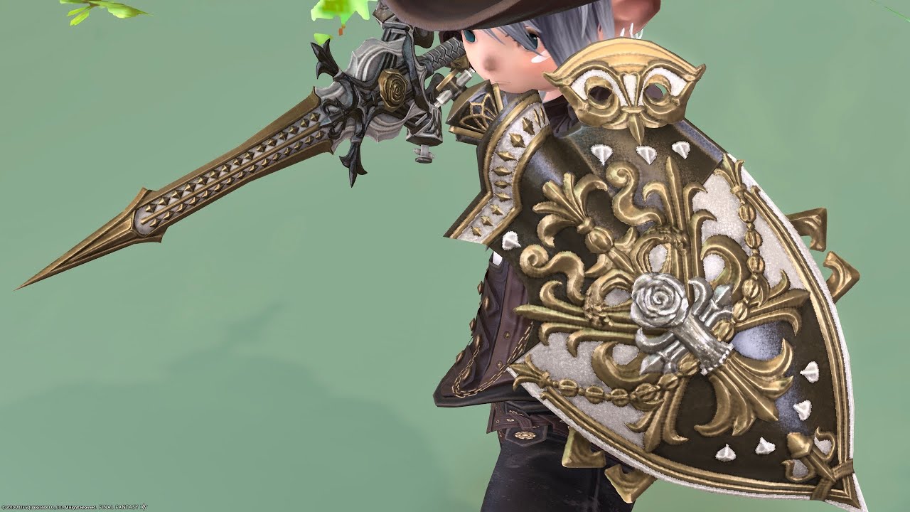 仮面舞踏会っぽいゴールドアクセなナイト武器『ディアドコス・ソード