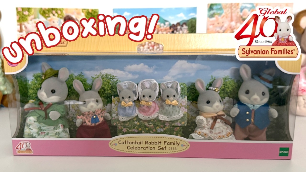 unboxing! new Cottontail Rabbit Family Celebration set