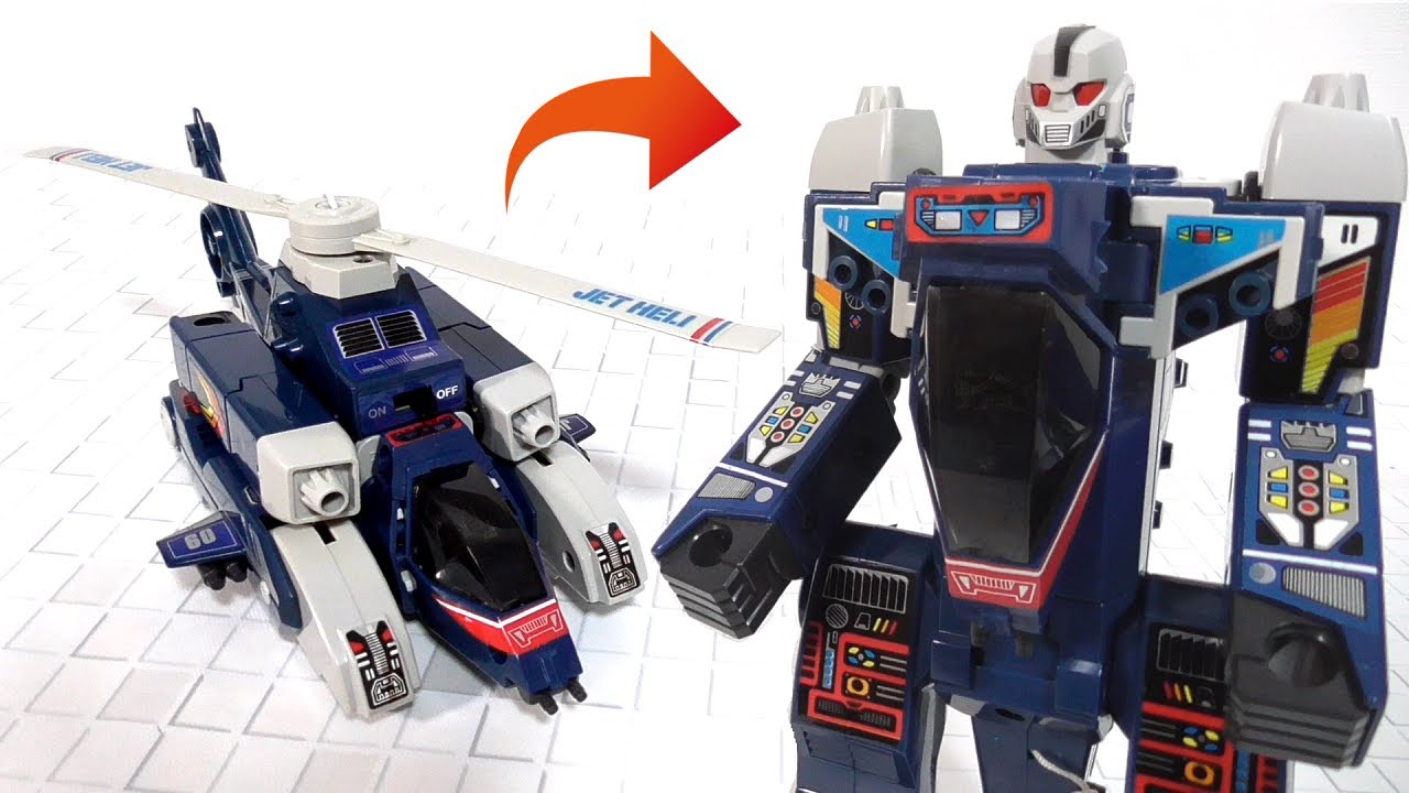 A helicopter that transforms into a robot?! The electric gimmick