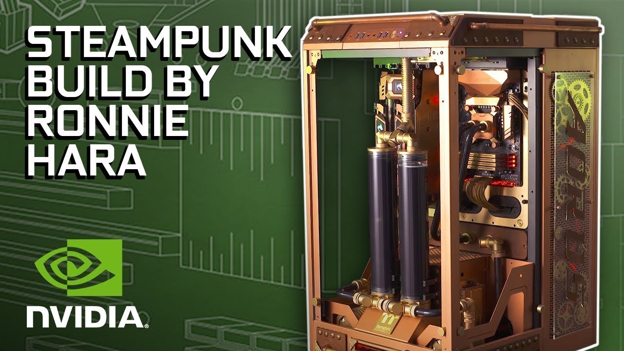 GeForce Garage - Ronnie Hara 氏 スチームパンク ビルド - YouTube