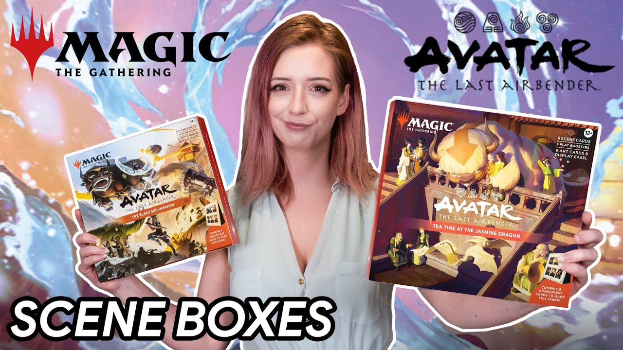 Unboxing The MTG Avatar: The Last Airbender Scene Boxes! (Black