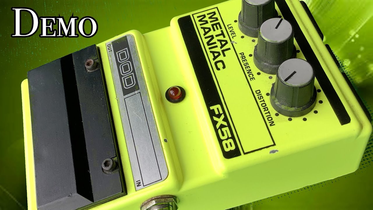 Metal Manic DOD FX58 Fuzz / Distortion Demo / Review - YouTube