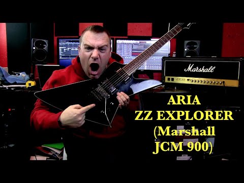 Aria ZZ Explorer (Marshall JCM 900) - YouTube