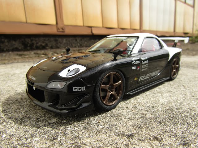 T-GARAGE店長がキットレビュー＆製作 アオシマ 1/24 RE雨宮 FD3S RX-7