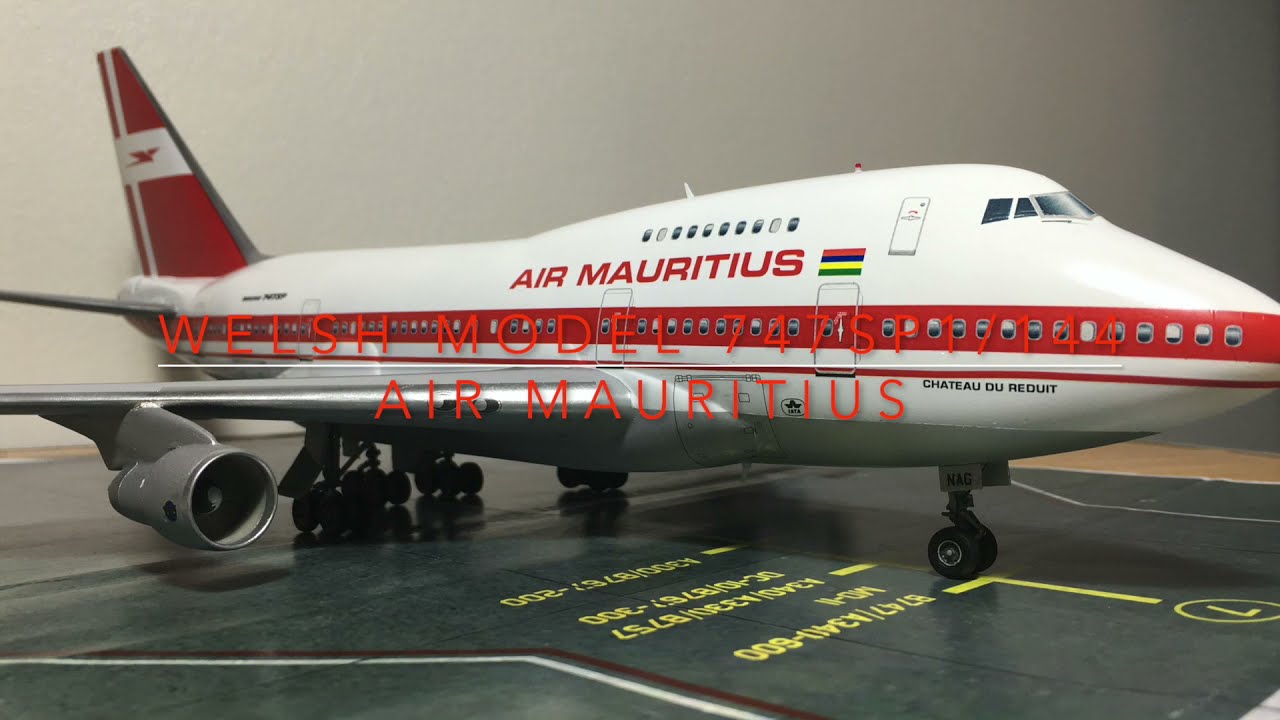 Air Mauritius Welsh Model 747SP 1:144 - YouTube