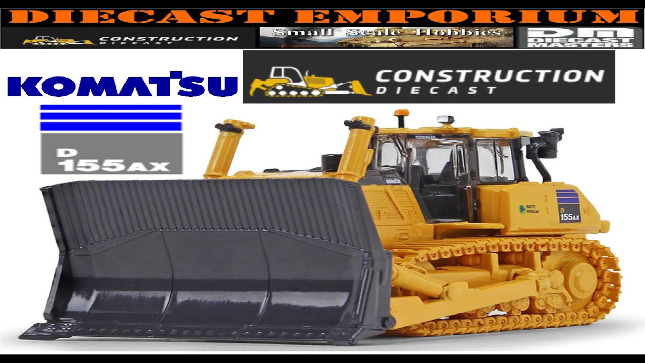 1/87 First Gear Komatsu D155AX-8 Waste Handler Dozer PLUS Garbage