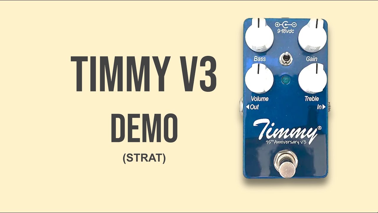 Paul Cochrane Timmy V3 Pedal Demo (STRAT) - YouTube