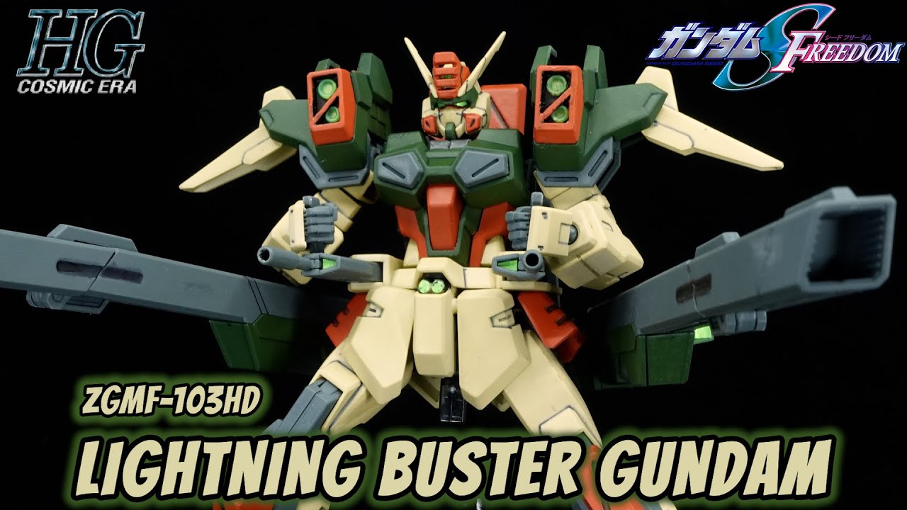 HG Lightning Buster Gundam Review | Gundam SEED Freedom - YouTube