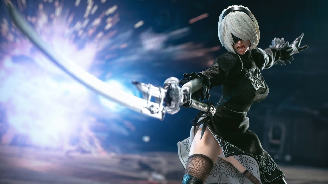 Preview: 1/6 scale Yorha 2B Nier Automata - Master Team - YouTube