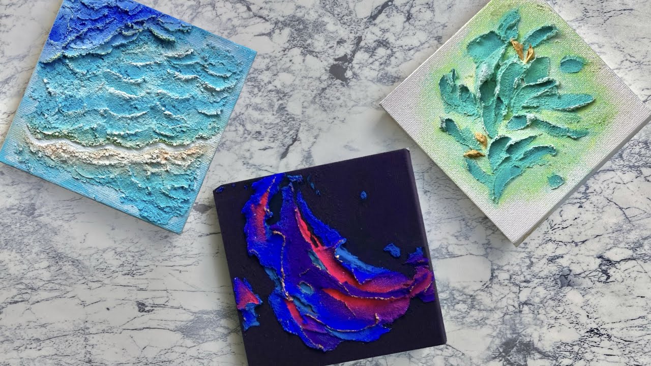 砂を盛り上げて描く！小さな立体アート ミニ原画メイキング