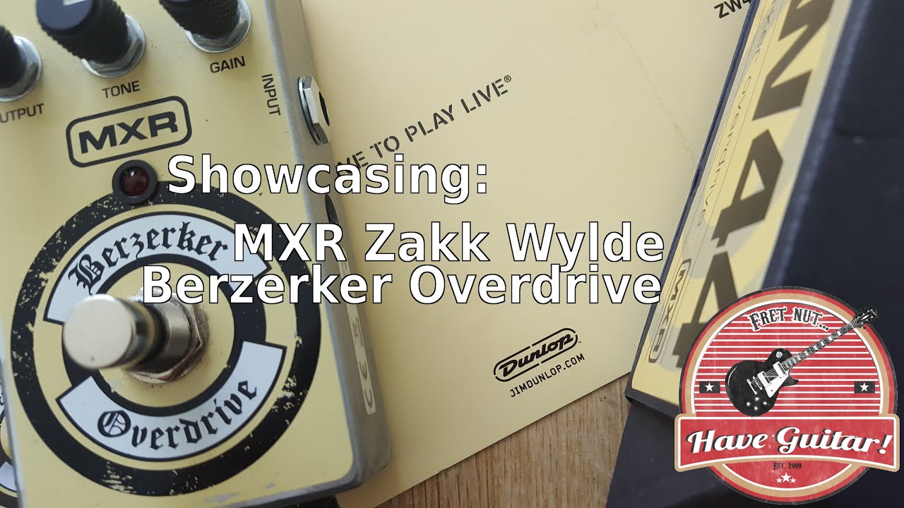 MXR Zakk Wylde Berzerker Overdrive ZW44 - YouTube