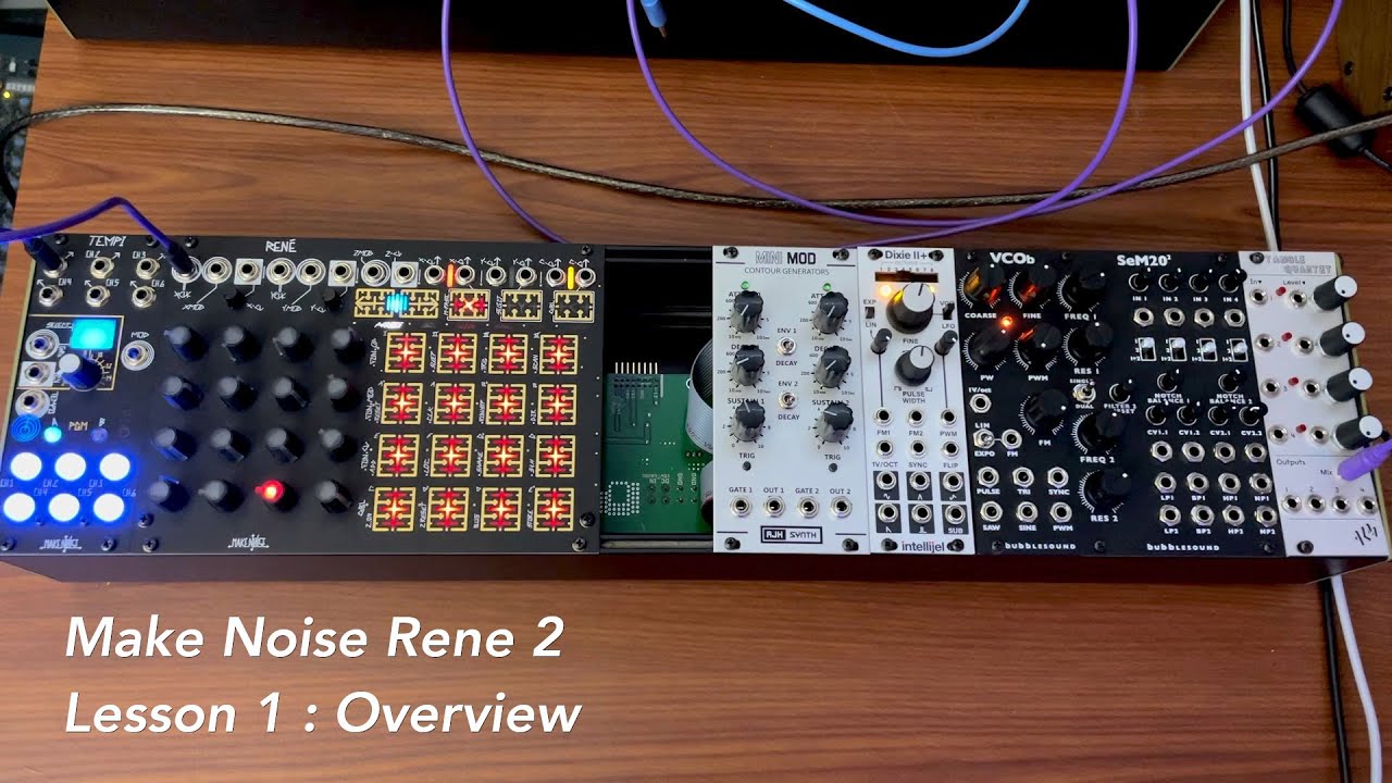 Make Noise René 2 Tutorial Lesson One: Overview - YouTube