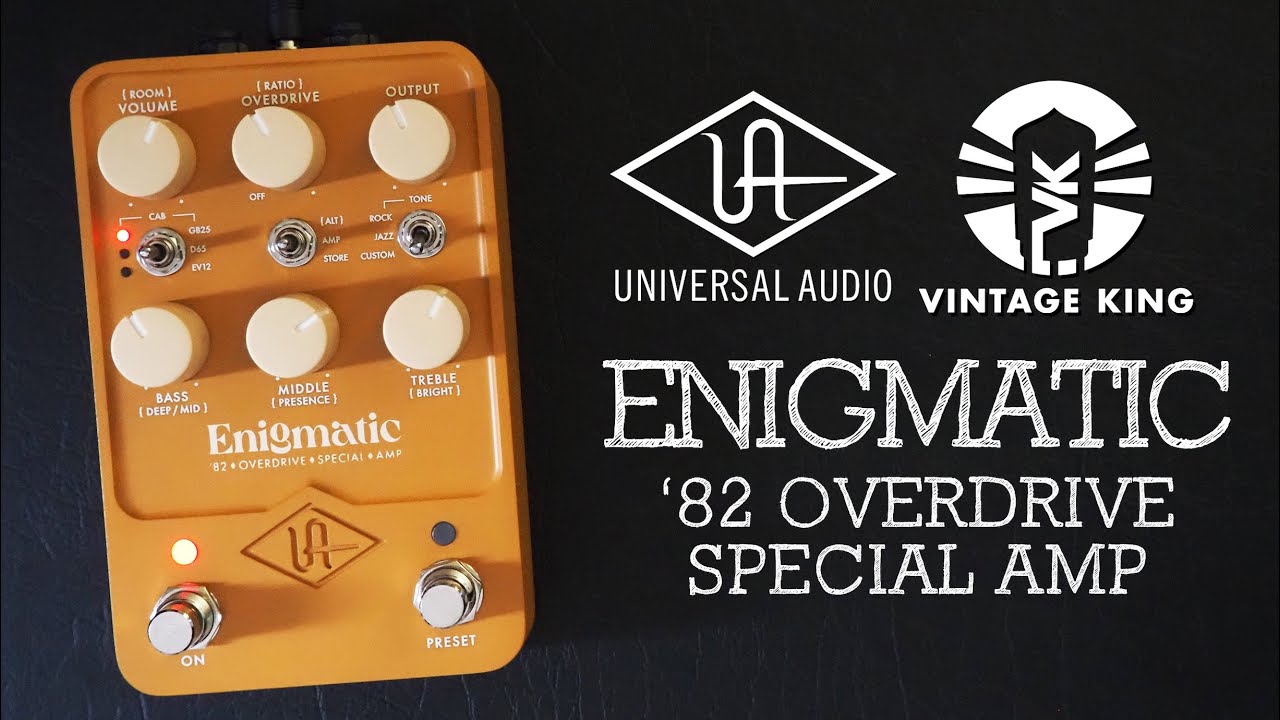 Universal Audio UAFX Enigmatic '82 Overdrive Special Amp - YouTube