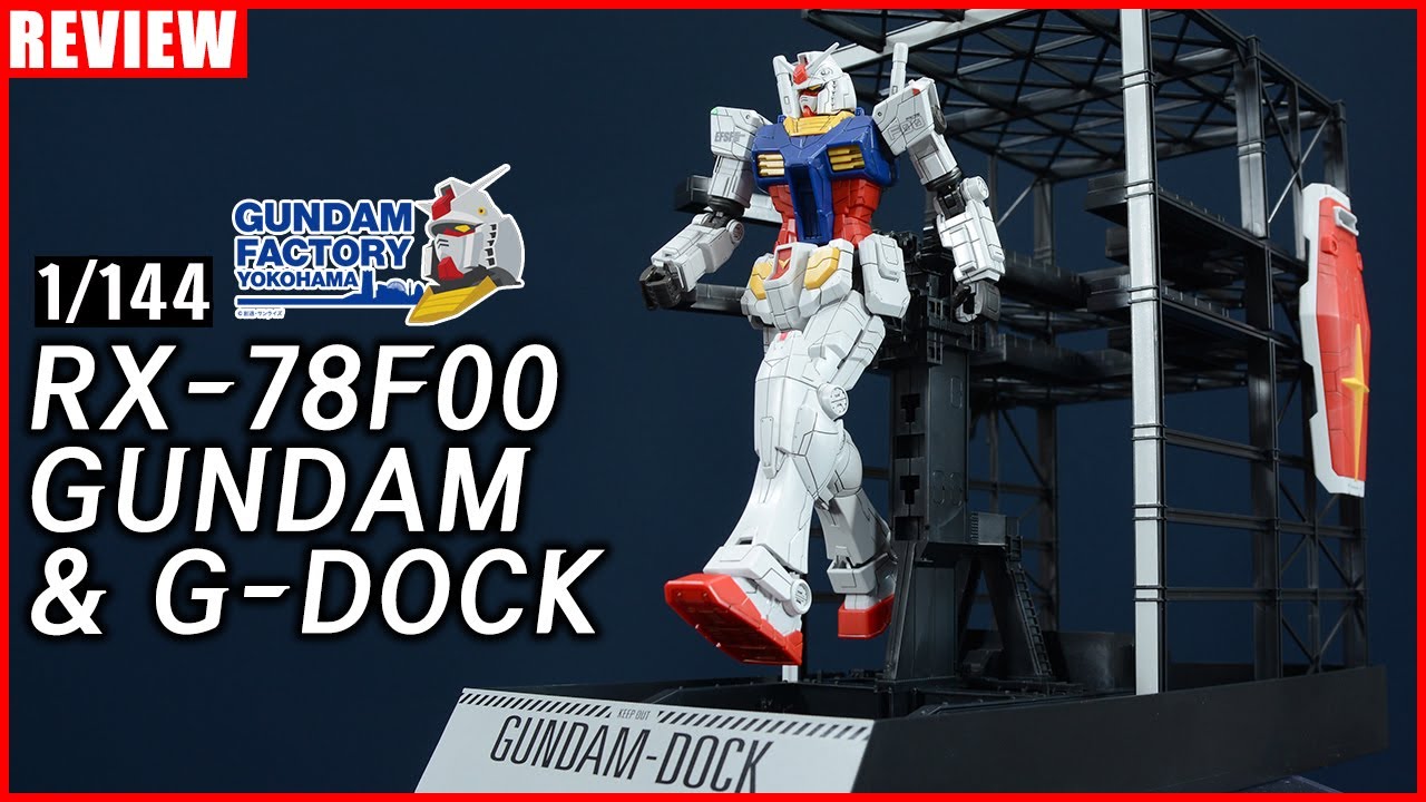 NON GRADE 1/144 RX-78F00 Gundam & G-DOCK [REVIEW] - YouTube