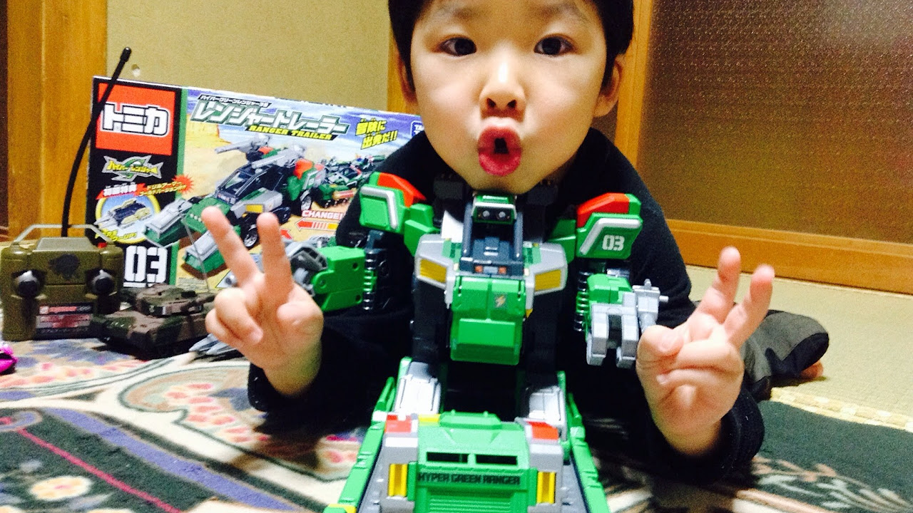 トミカ】ハイパーグリーンレンジャー3号 レンジャートレーラー 探査