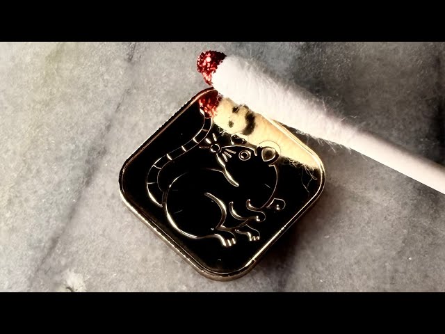 ネズミのコイン磨き 子年の記念硬貨を鏡面仕上げRat Zodiac Coin