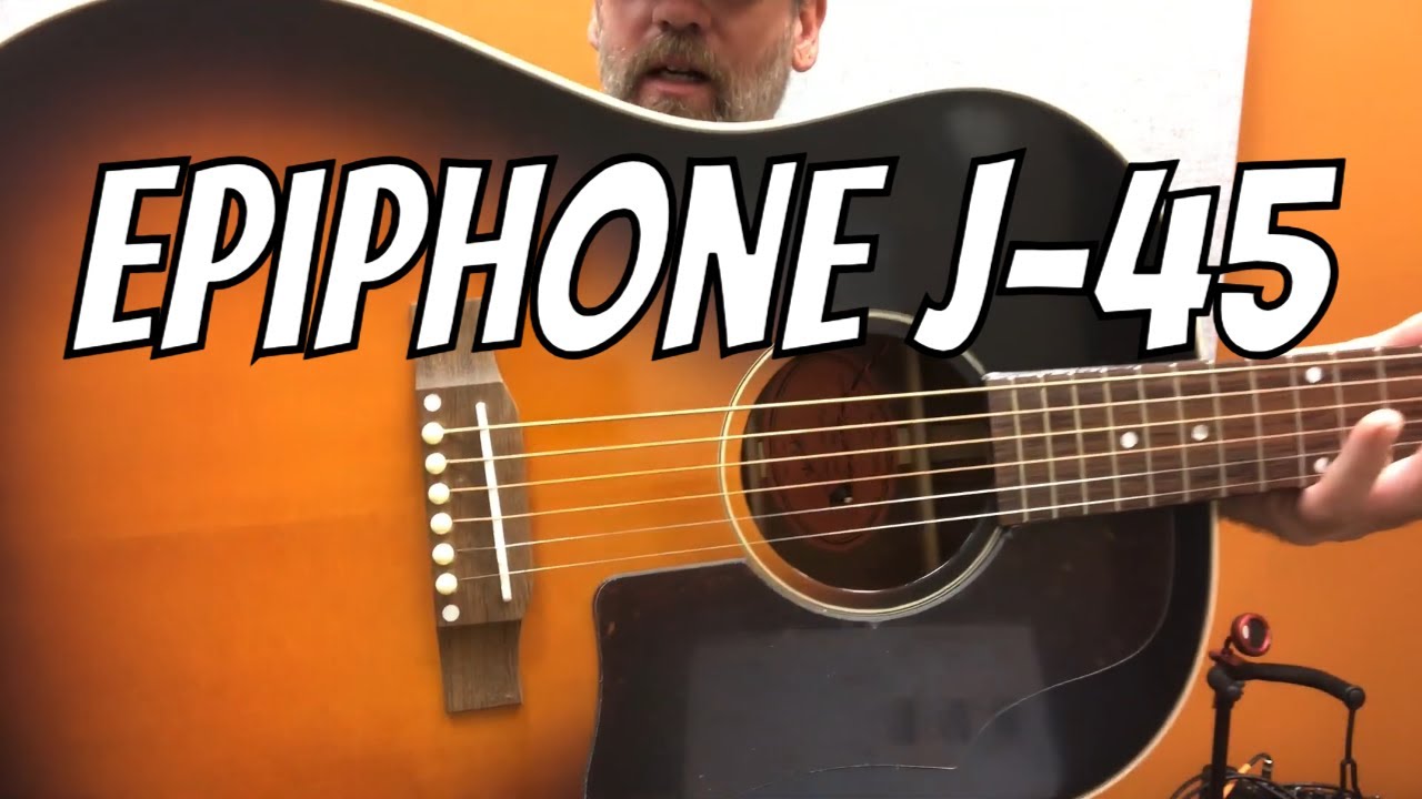 Epiphone Inspired By Gibson Masterbilt J-45 - Vintage Sunburst