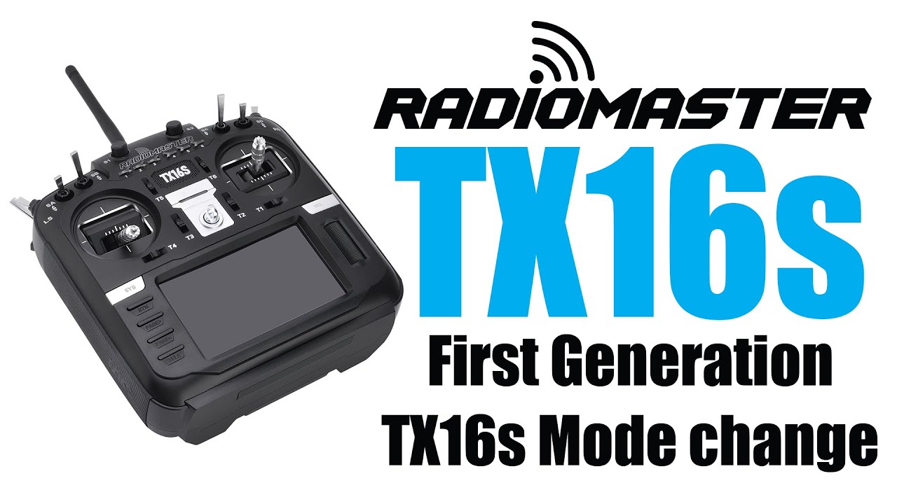 RadioMaster TX16s Mode 2 to Mode 1 Change How-to - YouTube