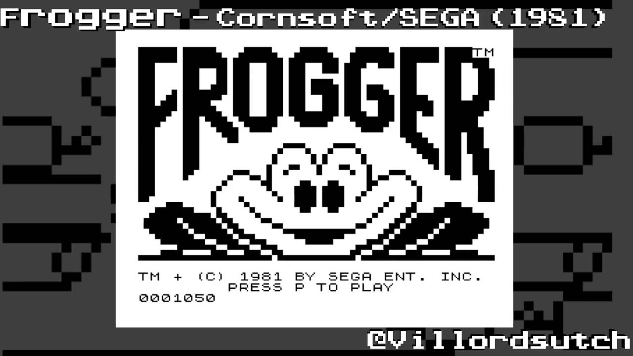 Frogger on the 16K ZX81 from SEGA & Cornsoft (1981) - YouTube