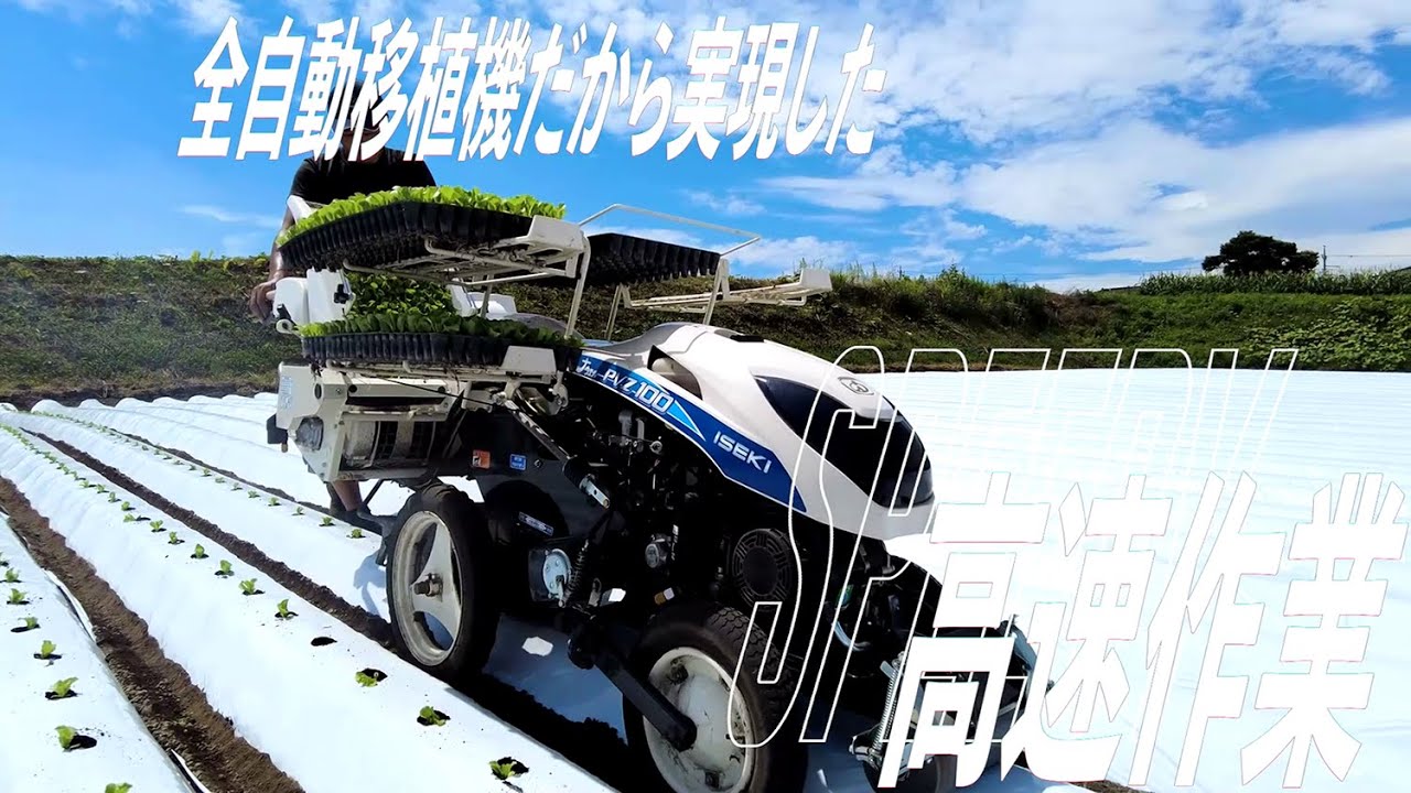 野菜作機械】全自動野菜移植機 PVZ100 紹介動画 - YouTube
