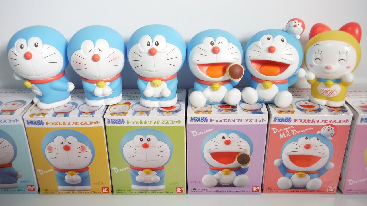 ドラえもん ソフビマスコット 全6種 開封 Doraemon Soft vinyl mascot
