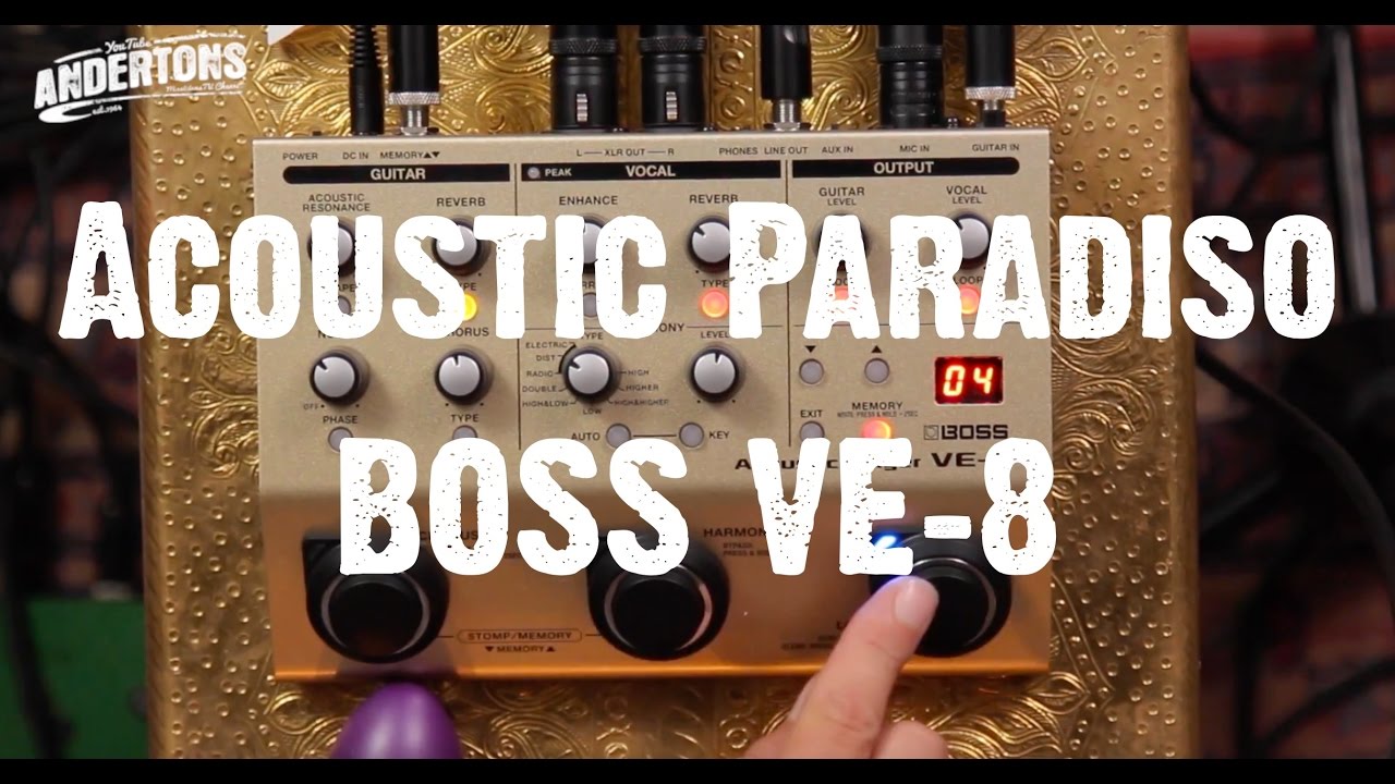 Acoustic Paradiso - BOSS VE-8 - Pete's Beats & Mick's Licks - YouTube