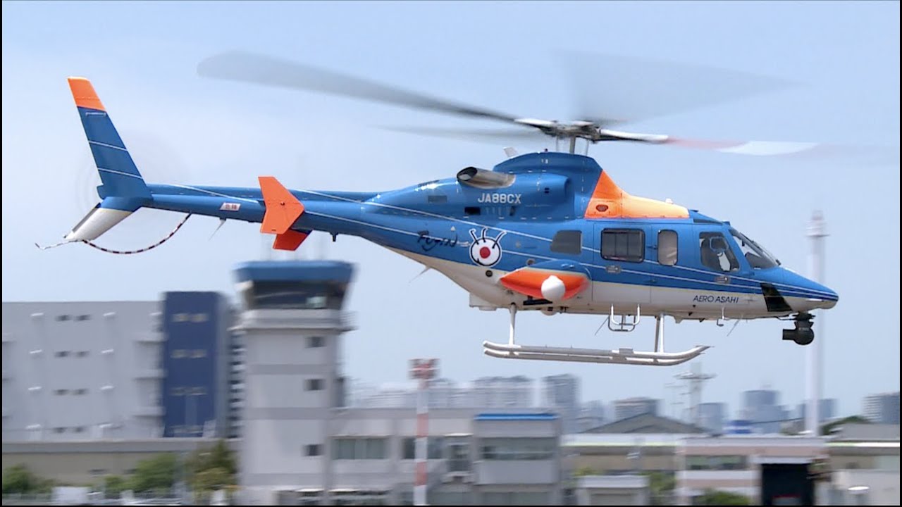 ヘリコプター】 Bell 430 JA88CX 朝日航洋「フジテレビ取材用ヘリ」の