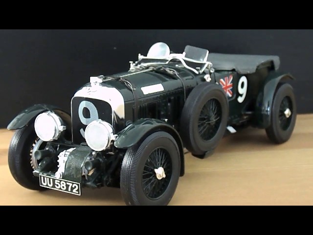 1:18 MINICHAMPS BENTLEY 4 1/2 LITRE BLOWER MODEL CAR REVIEW - YouTube