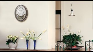 RHYTHM リズム 電波壁掛け時計 スモールワールドハイム 【4MN520RH23