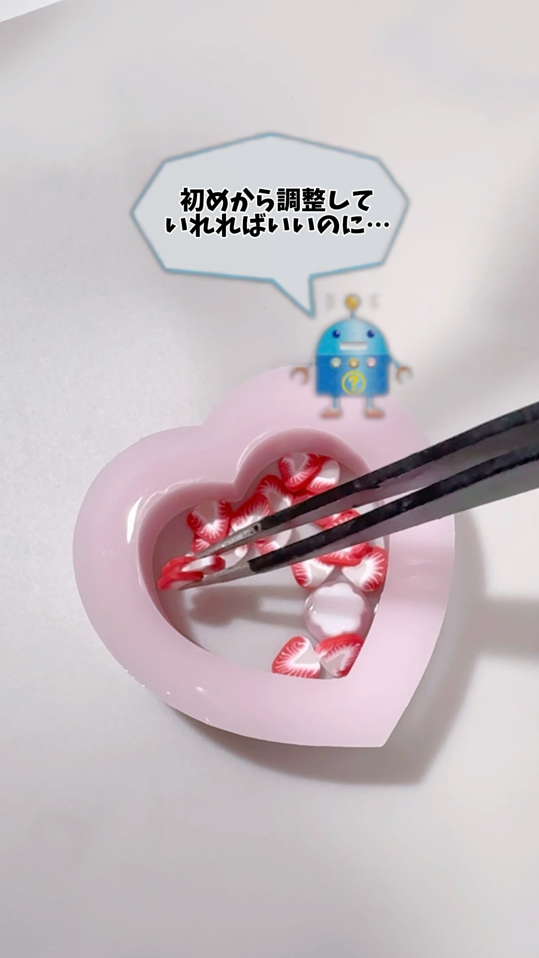 I made strawberry pudding #handmade #resin #heartshaker #handmade