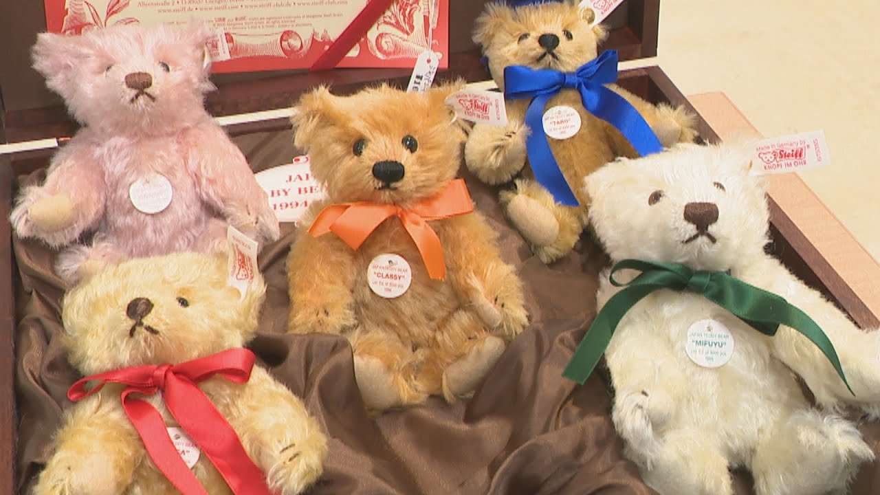 Teddy bear exhibition in Okayama City targets adult women