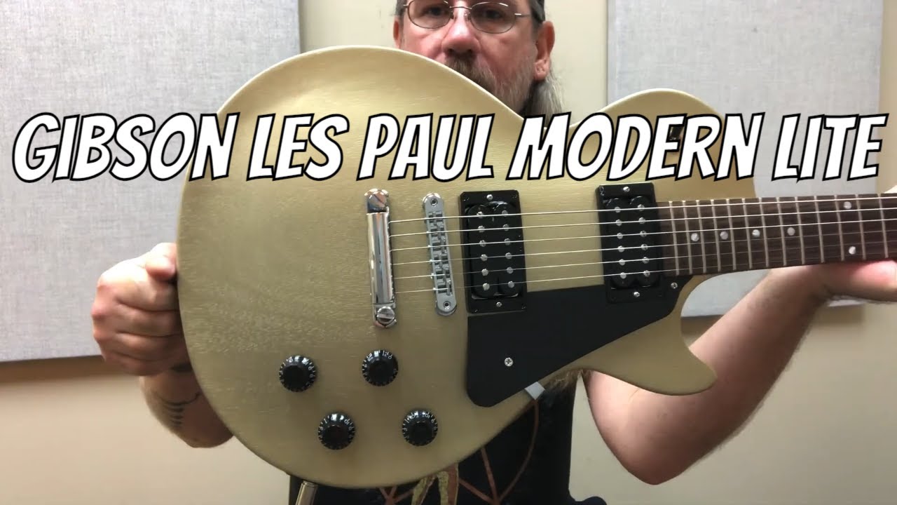 Gibson Les Paul Modern Lite Gold Mist Satin Demo - YouTube